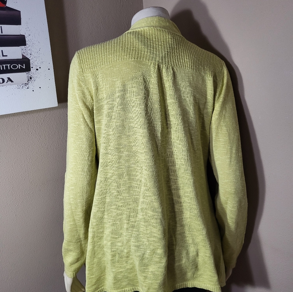 Eileen Fisher Womens Linen Cotton Blend Long Sweater Sz PL - Picture 4 of 5